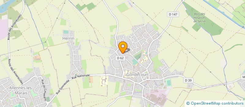 localisation de l'entreprise AUXEL à GONDECOURT