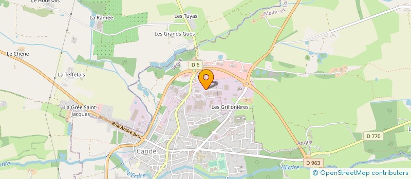localisation de l'entreprise AUXENCE METAL à CANDE