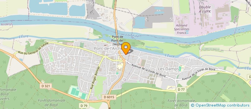 localisation de l'entreprise AUXERE  PONT-DE-L'ARCHE