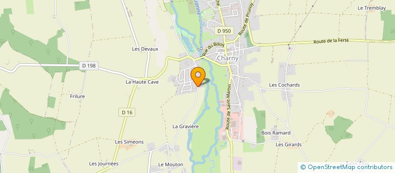localisation de l'entreprise AUXERR ETUDES APPLIC TECHNIQUE à CHARNY OREE DE PUISAYE