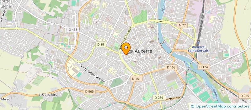 localisation de l'entreprise AUXERRE AG 2004 à AUXERRE