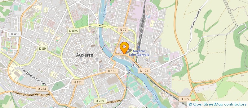 localisation de l'entreprise AUXERRE AUTOMOBILE à AUXERRE