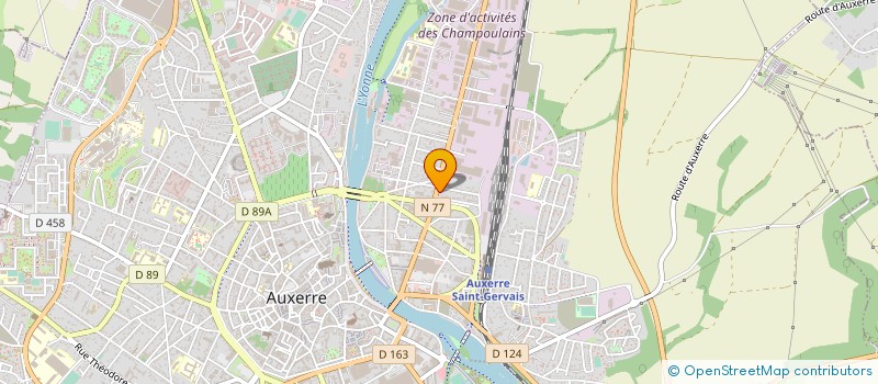 localisation de l'entreprise AUXERRE ELECTRONIQUE TELEVISION Y.GUIDON à AUXERRE