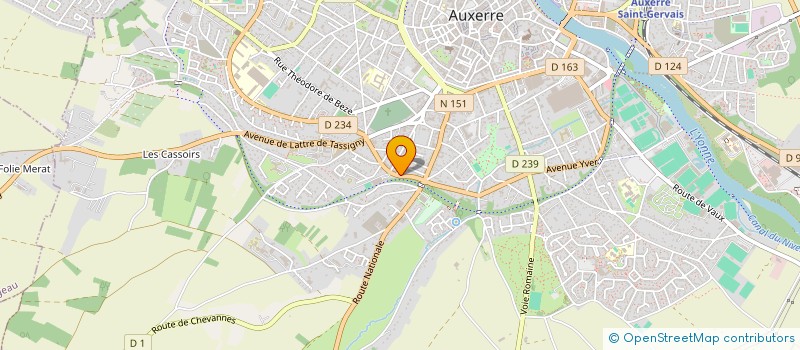 localisation de l'entreprise AUXERRE ENCHERES - AUXERRE ESTIMATIONS à AUXERRE
