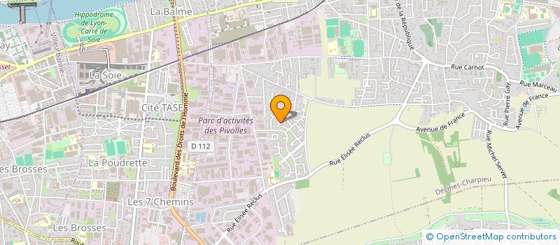 localisation de l'entreprise AUXESIA à DECINES-CHARPIEU