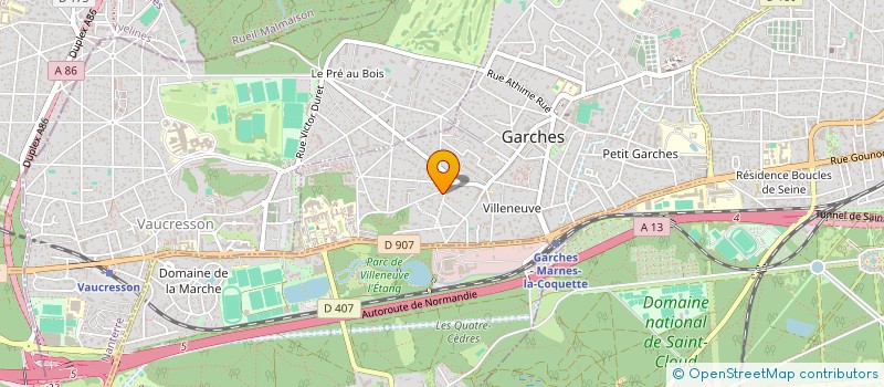 localisation de l'entreprise AUXESIS à GARCHES