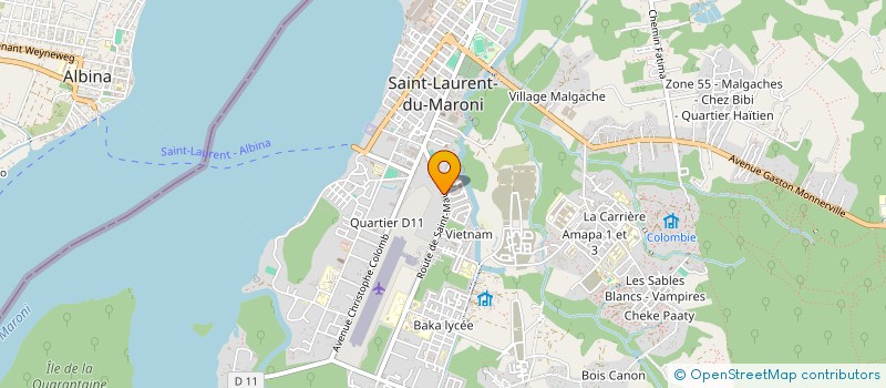 localisation de l'entreprise AUXET FORMATION à SAINT-LAURENT-DU-MARONI