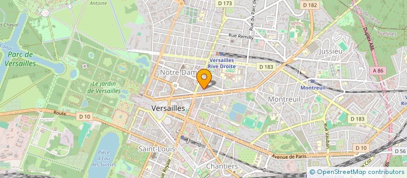 localisation de l'entreprise AUXI'LIFE 78 à VERSAILLES