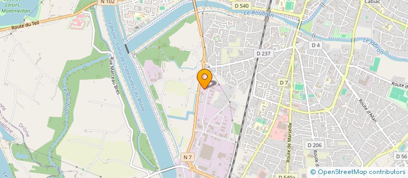 localisation de l'entreprise AUXI PLUS à MONTELIMAR