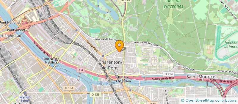 localisation de l'entreprise AUXIBIZ COACHING à CHARENTON-LE-PONT