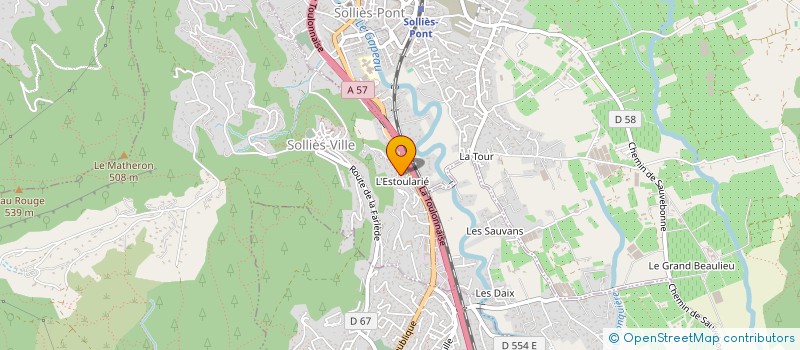 localisation de l'entreprise AUXIFINANCE à SOLLIES-VILLE