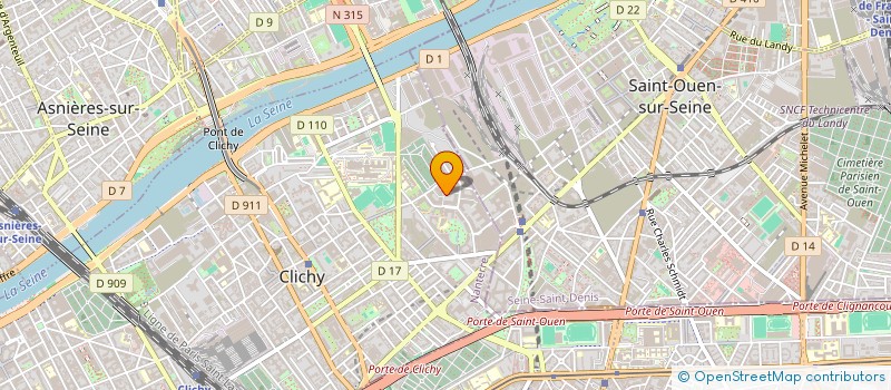 localisation de l'entreprise AUXIGENE à CLICHY