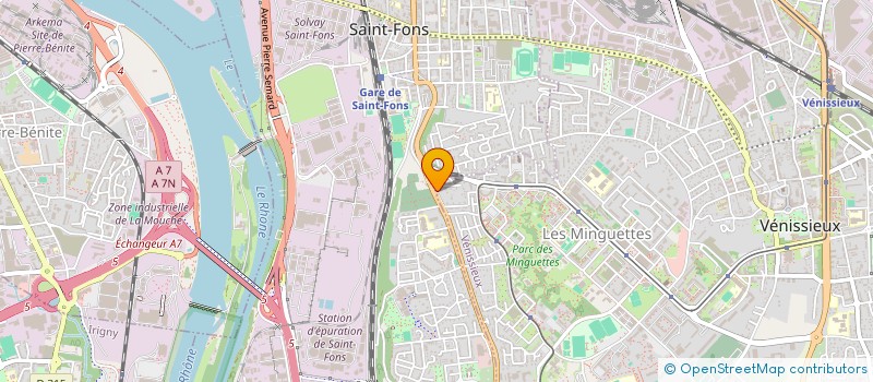 localisation de l'entreprise AUXIL'AVS à VENISSIEUX
