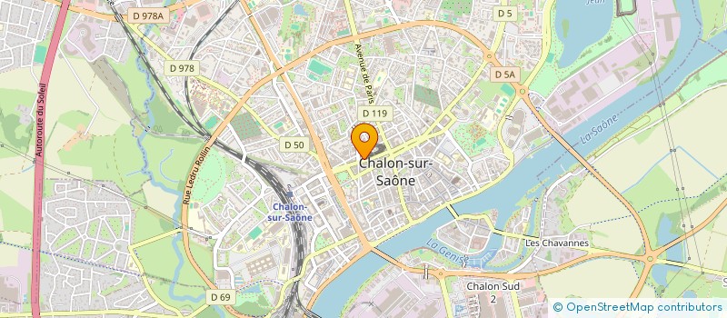 localisation de l'entreprise AUXIL.GESTION. FINANCIERE RECOUVREMENT  CHALON-SUR-SAONE