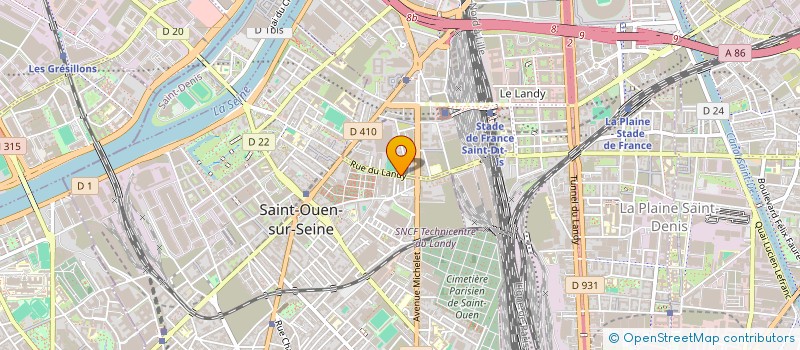 localisation de l'entreprise AUXIL REPRESENT USINE SIDERURG à SAINT-OUEN-SUR-SEINE