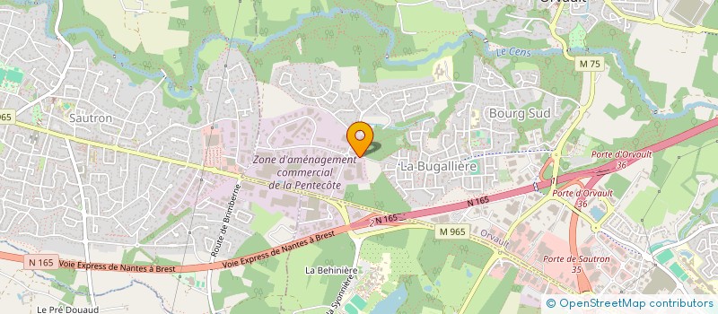 localisation de l'entreprise AUXILEA à ORVAULT