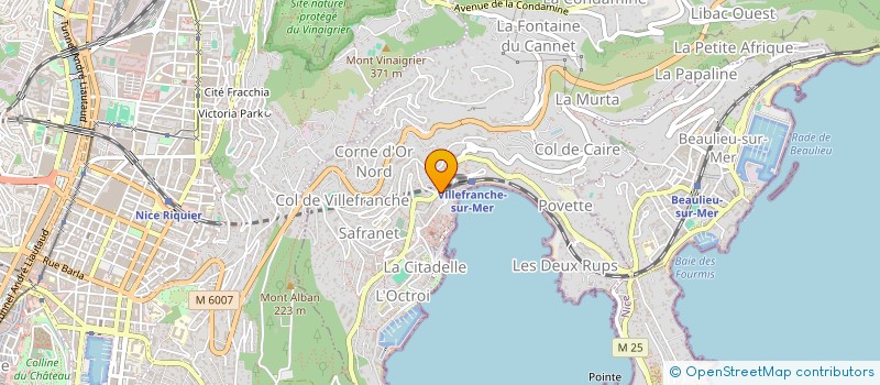 localisation de l'entreprise AUXILIA à VILLEFRANCHE-SUR-MER