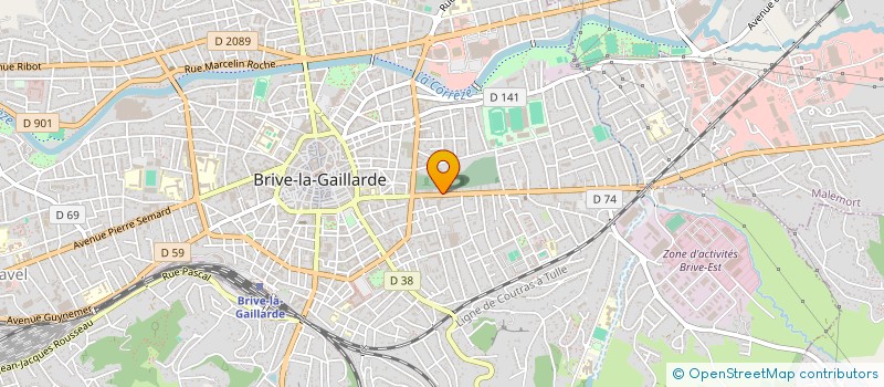 localisation de l'entreprise AUXILIA PATRIMOINE  BRIVE-LA-GAILLARDE