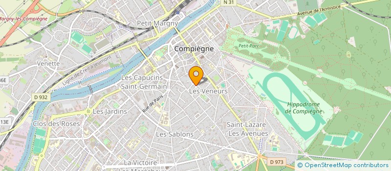 localisation de l'entreprise AUXILIA RECRUTEMENT  COMPIEGNE