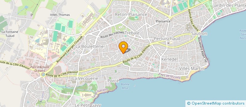 localisation de l'entreprise AUXILIA'VIE  SAINT-NAZAIRE