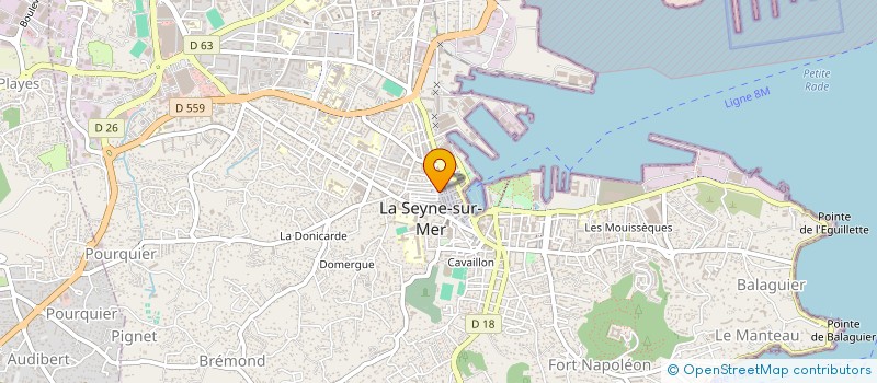 localisation de l'entreprise AUXILIAIRE D'ENCADREMENT ET DE TRAVAUX à LA SEYNE-SUR-MER
