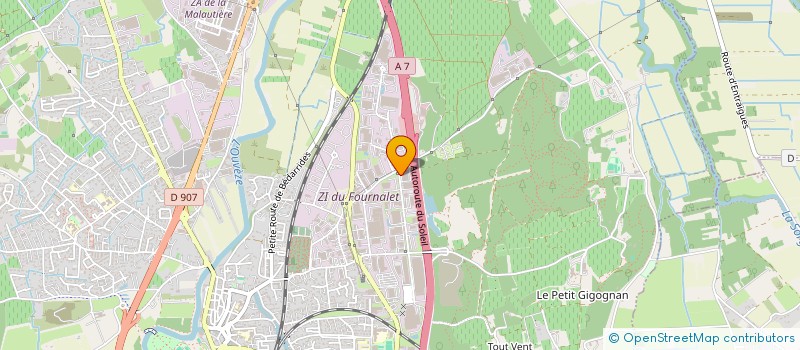 localisation de l'entreprise AUXILIAIRE DE TRAITEMENT DE SURFACES à SORGUES