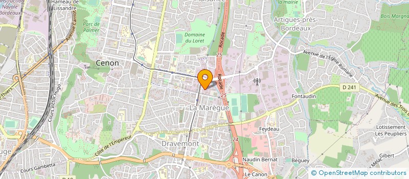 localisation de l'entreprise AUXILIAIRE ECONOMIQUE  CENON