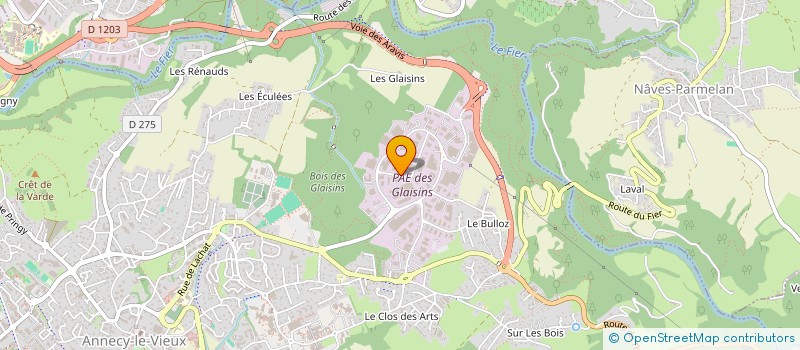 localisation de l'entreprise AUXILIAIRE GENERALE ENTREPRISE  ANNECY