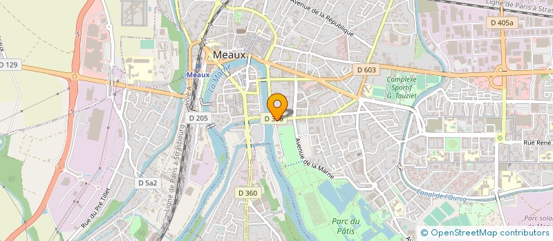 localisation de l'entreprise AUXILIAIRE PEINTURE 77 à MEAUX