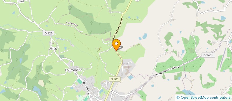 localisation de l'entreprise AUXILIM  LUBERSAC