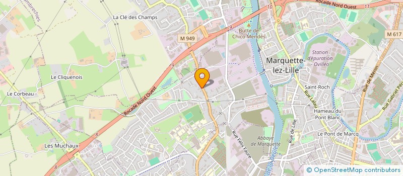 localisation de l'entreprise AUXILIO SERVICES à MARQUETTE-LEZ-LILLE