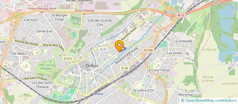 localisation de l'entreprise AUXILIUM à DREUX