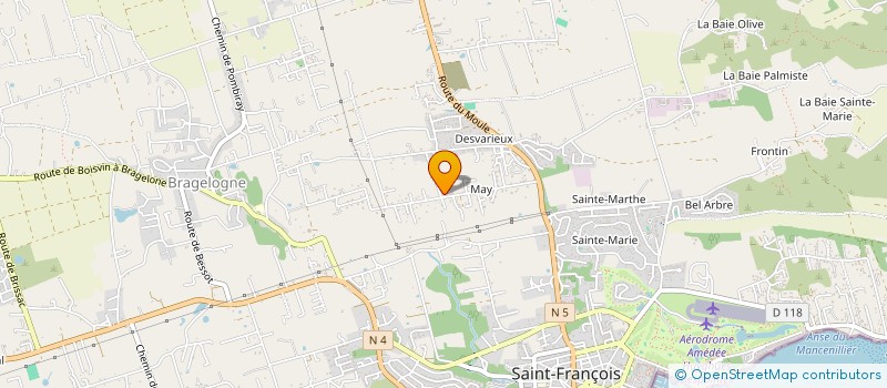localisation de l'entreprise AUXILIUM à SAINT-FRANCOIS