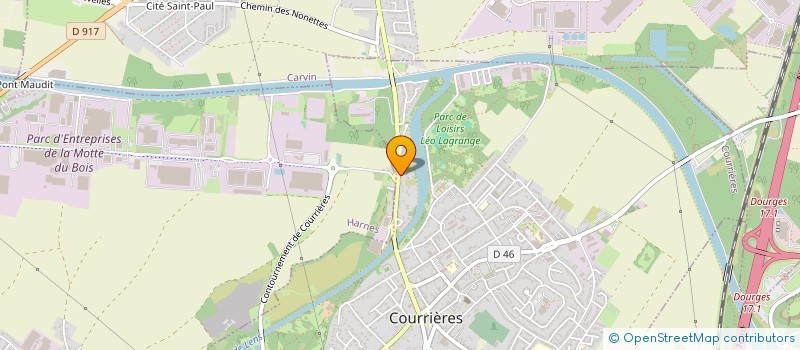 localisation de l'entreprise AUXILIUM à COURRIERES