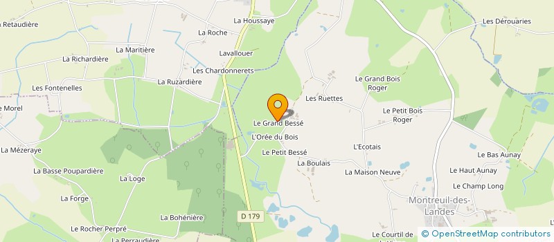 localisation de l'entreprise AUXILIUM AVS  MONTREUIL-DES-LANDES