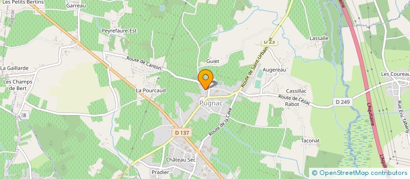 localisation de l'entreprise AUXILIUM IMMOBILIER  PUGNAC