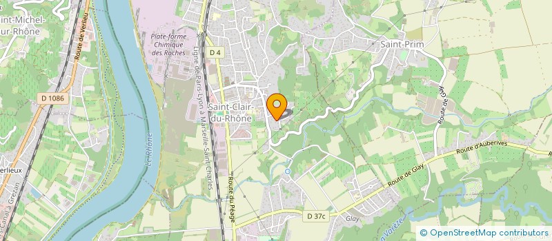 localisation de l'entreprise AUXILIUM QSE à SAINT-CLAIR-DU-RHONE