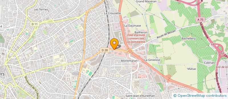 localisation de l'entreprise AUXILIUM VOBIS à BEZIERS