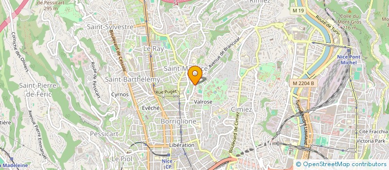 localisation de l'entreprise AUXILYS à NICE