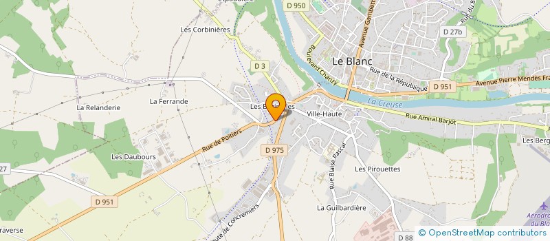localisation de l'entreprise AUXIMA SERVICES à LE BLANC