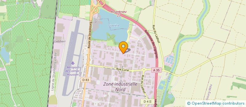 localisation de l'entreprise AUXINE SARL à COLMAR