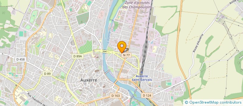 localisation de l'entreprise AUXINVEST à AUXERRE