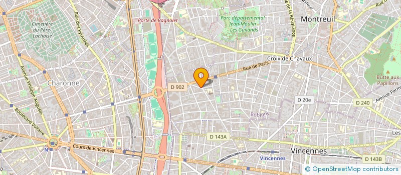 localisation de l'entreprise AUXIVIE SERVICES à MONTREUIL
