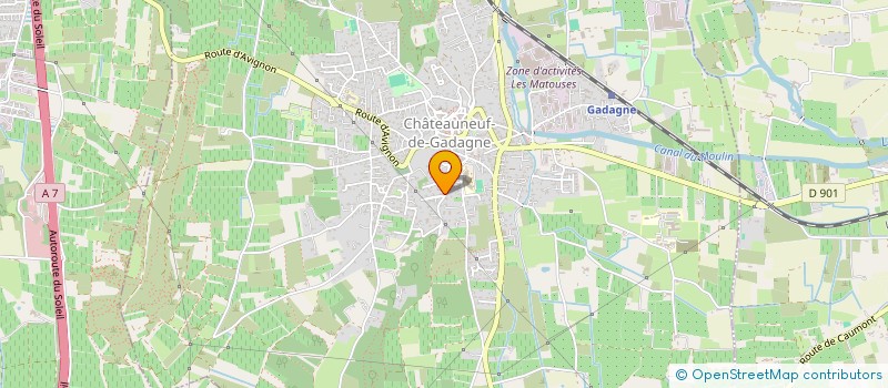 localisation de l'entreprise AUXIWEB à CHATEAUNEUF-DE-GADAGNE