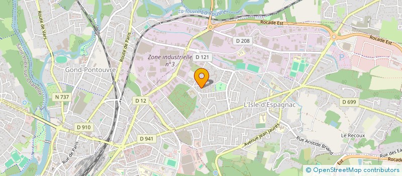 localisation de l'entreprise AUXO  L'ISLE-D'ESPAGNAC
