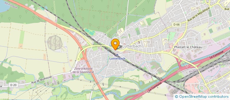 localisation de l'entreprise AUXO DEVELOPPEMENT à LUTTERBACH