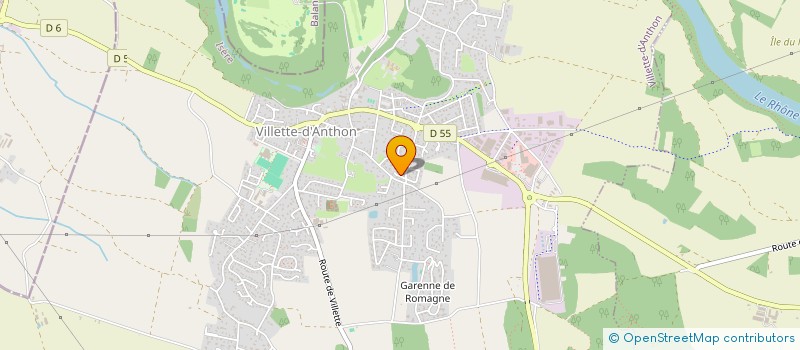 localisation de l'entreprise AUXO - MANAGEMENT, DEVELOPPEMENT, IMAGE  VILLETTE-D'ANTHON