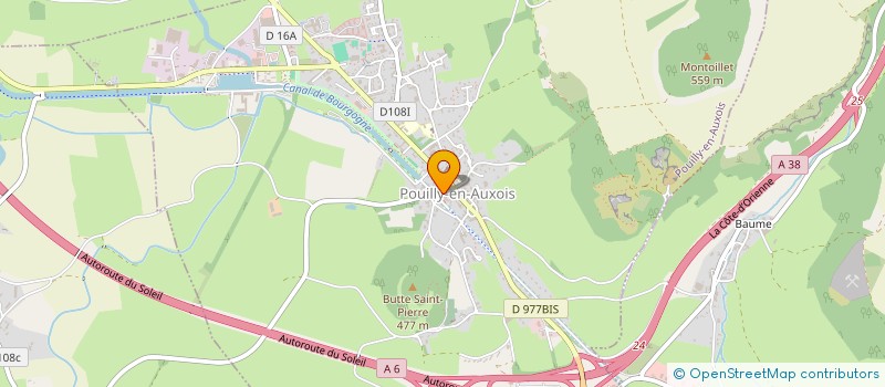 localisation de l'entreprise AUXOIS BLANCHISSERIE ENTRETIEN à POUILLY-EN-AUXOIS