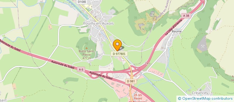 localisation de l'entreprise AUXOIS ENERGIE  POUILLY-EN-AUXOIS