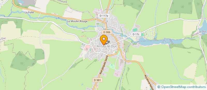 localisation de l'entreprise AUXOIS MORVAN SANTE  ARNAY-LE-DUC